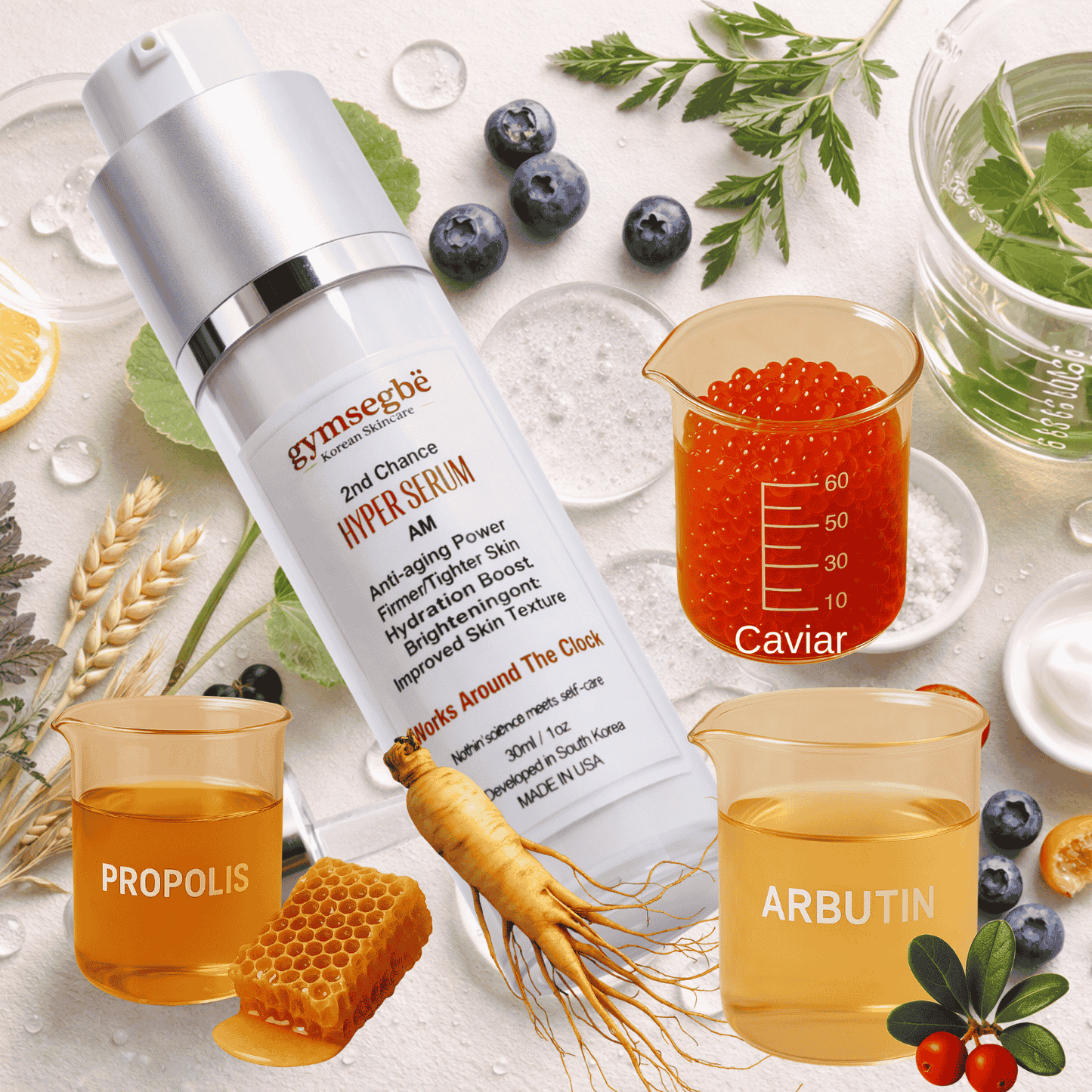 Full-Size Korean Skincare Set for Dark Spots, Fine Lines & Glass Skin
