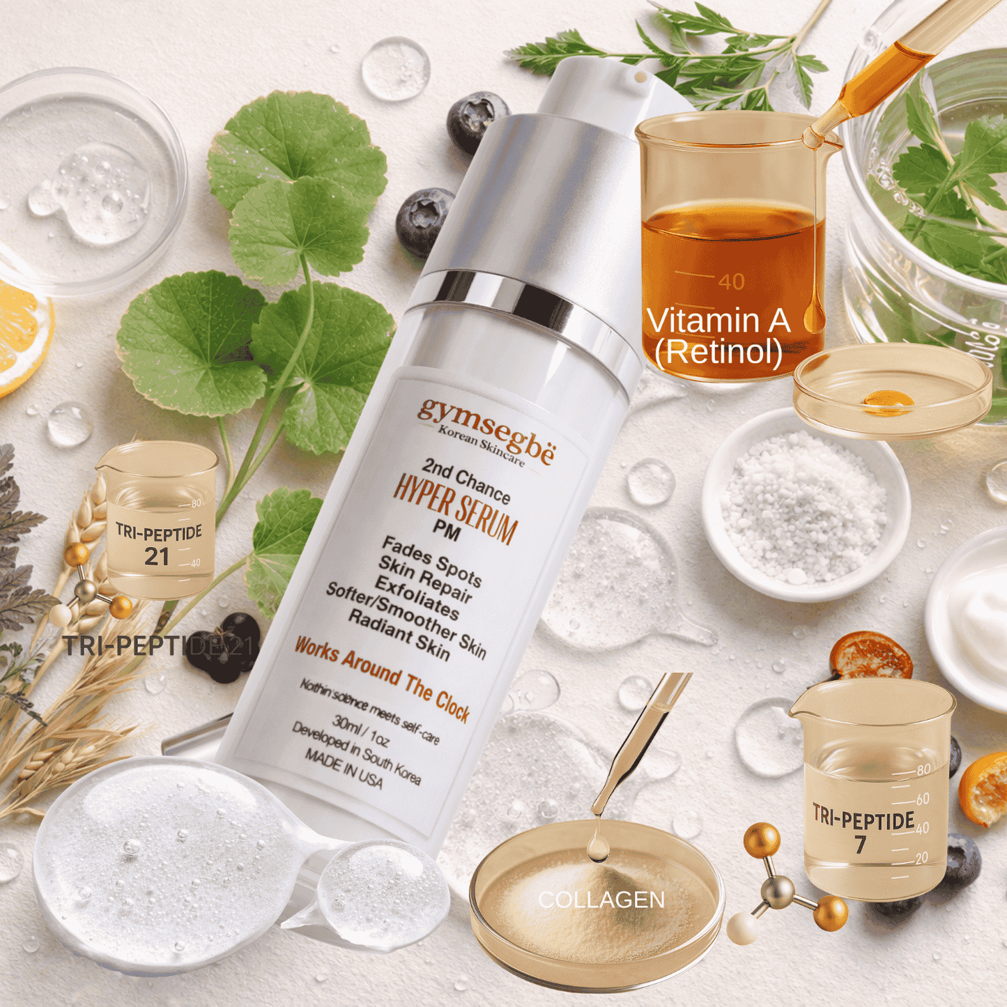 Full-Size Korean Skincare Set for Dark Spots, Fine Lines & Glass Skin